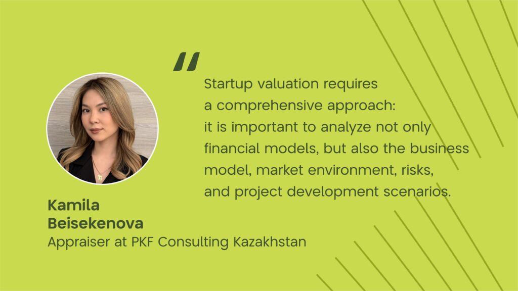 startup valuation, kamila beisekenova, pkf consulting kazakhstan